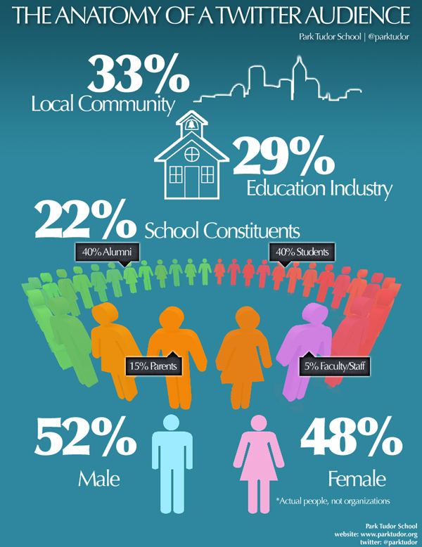 Twitter audience infographic