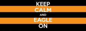 Our Keep Calm and Eagle On Facebook cover photo we had created just for May 9! We encouraged our alumni to change their profile/cover photos to the same-and they did!