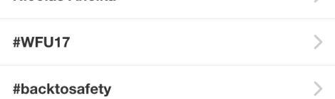 #wfu17 Trends
