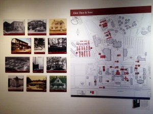 Elon University exhibit map