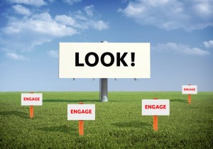 Attention grabbing and engaging content are not one and the same. Graphic by Tina Reed