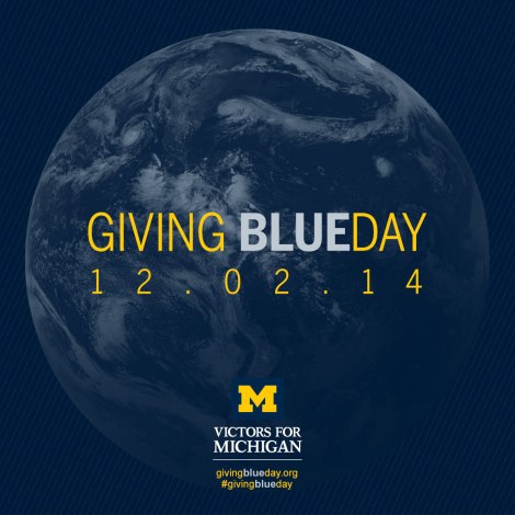 Giving Blueday globe