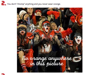 never wear orange