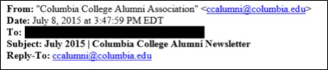 Columbia College Email