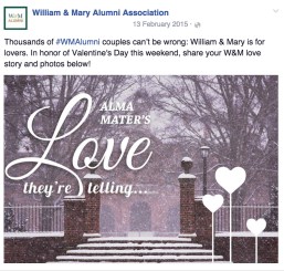W&amp;M Love Story - 2015